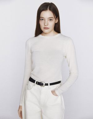 시어 레이어드 긴팔 티셔츠 326507 [5color]