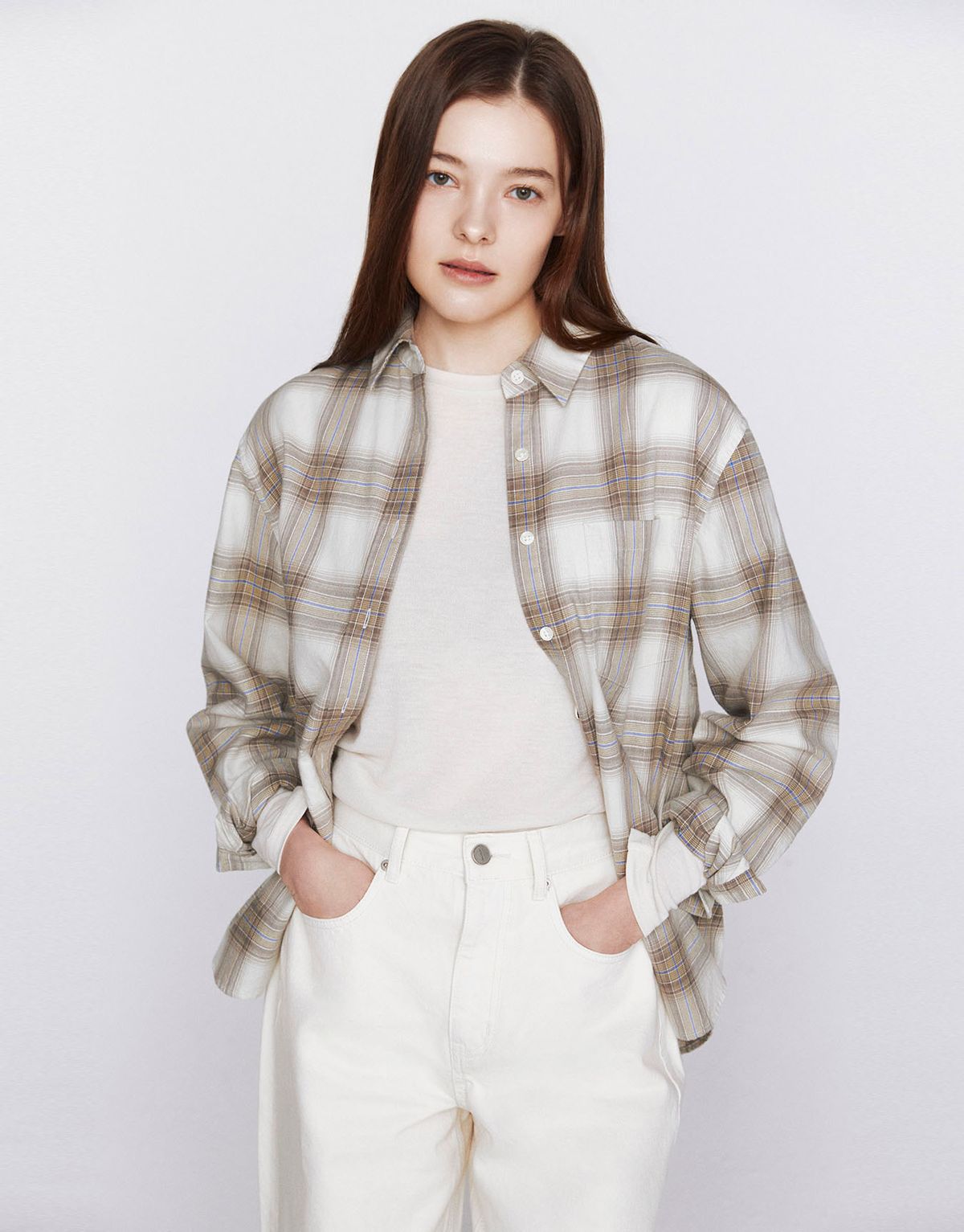 지오다노(GIORDANO) 루즈핏 체크 셔츠 346504 [3color]