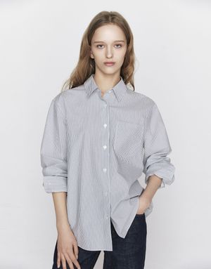 포플린 루즈핏 셔츠 346503 [3color]