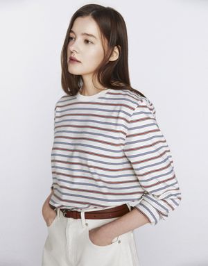 멀티 스트라이프 긴팔 티셔츠 326506 [4color]