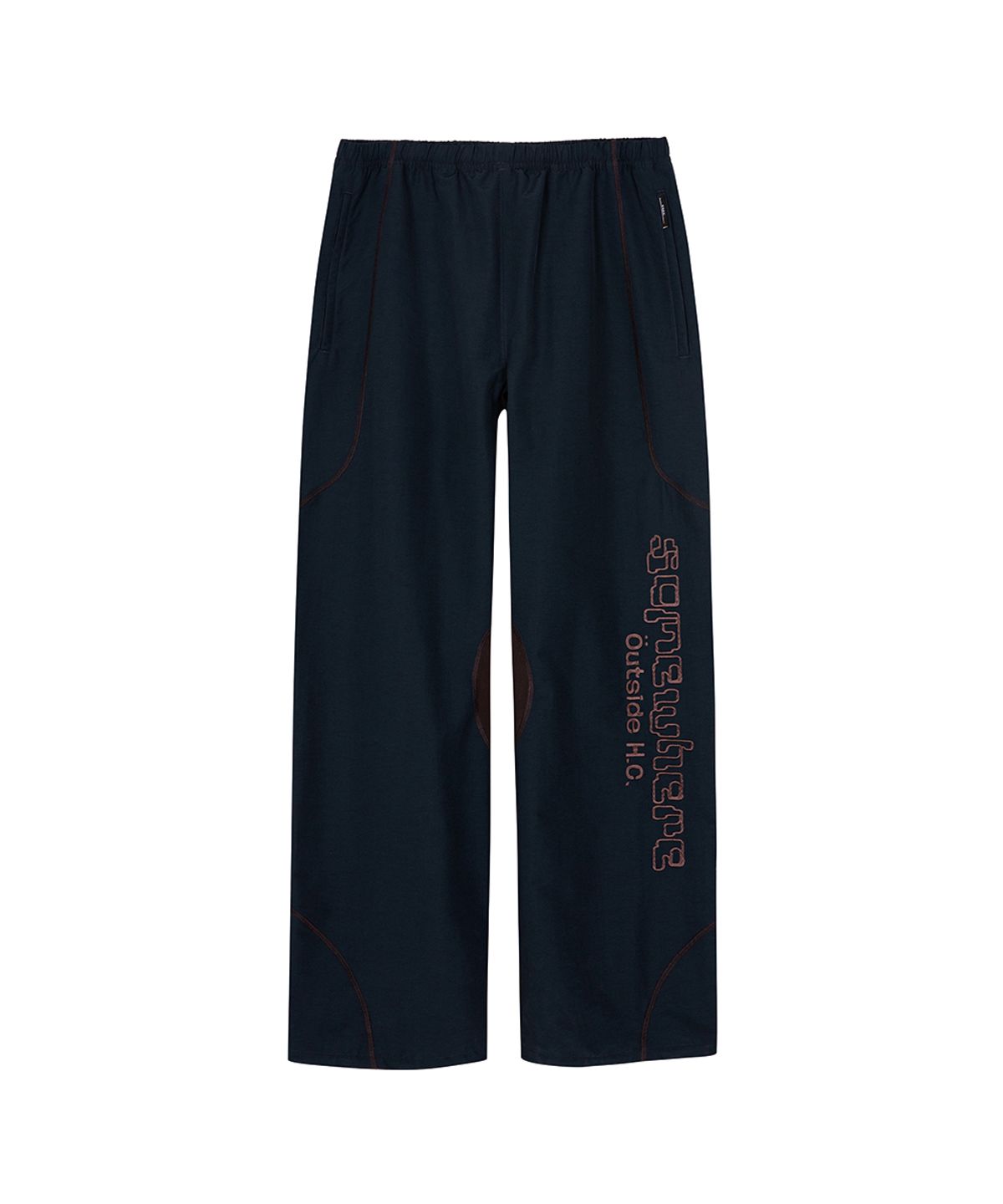 썸웨어 아웃사이드 하이킹 컴퍼니(SOMEWHERE OUTSIDE HIKING COMPANY) 투-톤 트랙 팬츠_NAVY
