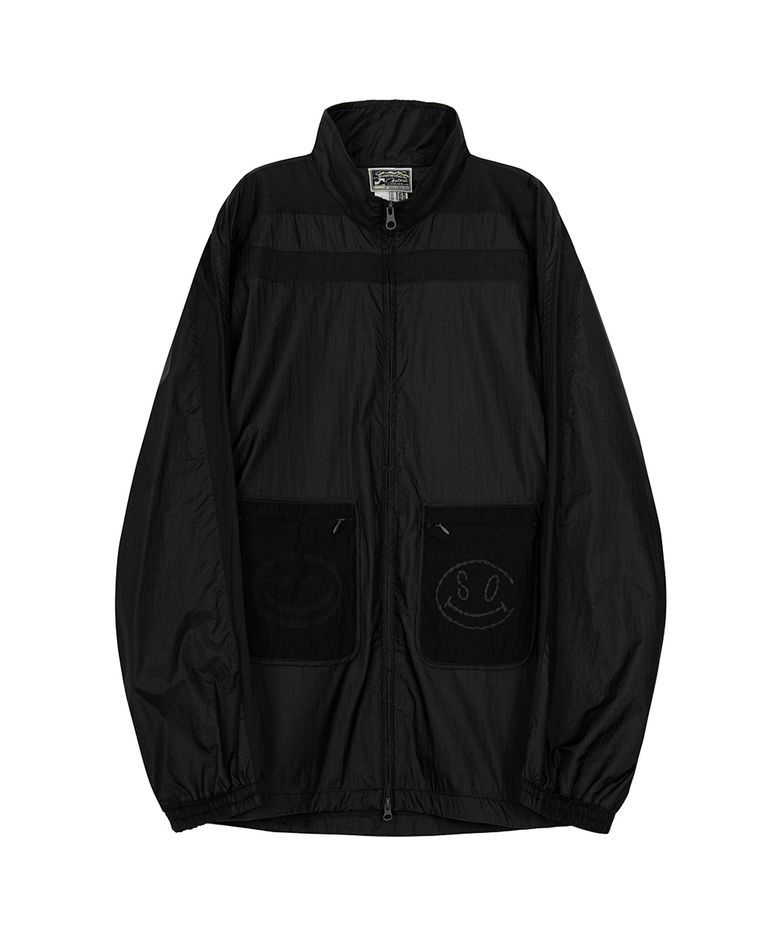 스마일 포켓 트랙 탑_BLACK