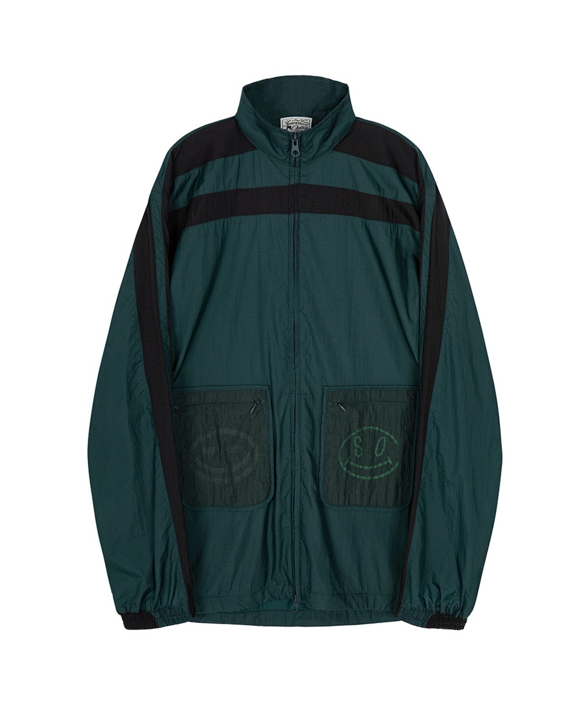 썸웨어 아웃사이드 하이킹 컴퍼니(SOMEWHERE OUTSIDE HIKING COMPANY) 스마일 포켓 트랙 탑_D/GREEN