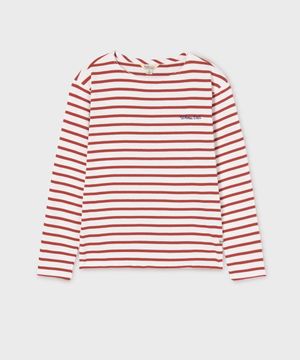 Boat Neck Stripe T-shirt / WHLSG2321F