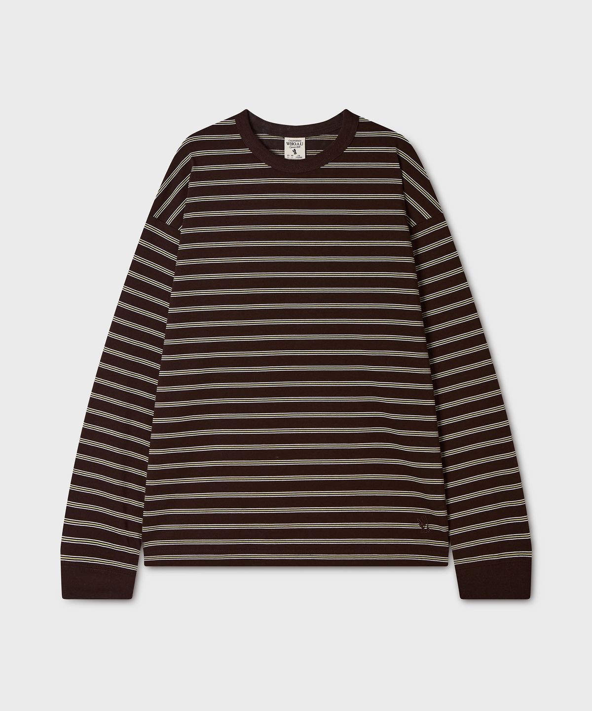 후아유(WHO.A.U) Multi-Stripe Long Sleeve T-shirt / WHLSG3833U