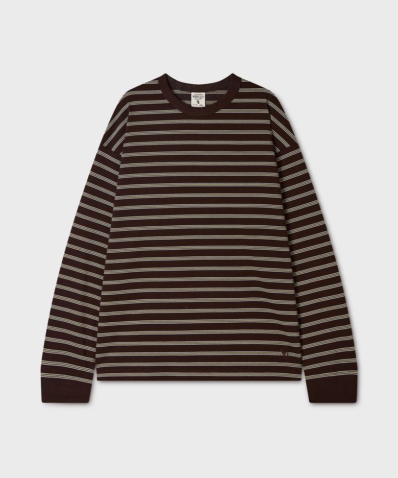 Multi-Stripe Long Sleeve T-shirt / WHLSG3833U