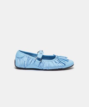 Curtain call satin flats (blue)_DG1DS26011BLU