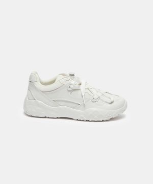 Flower lace-up sneakers (white)_DG4DS26020WHT