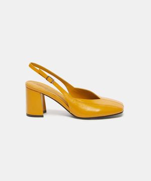 Linear sling back shoes(yellow)_DG2DS26001YEW