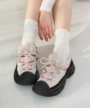 마쯔 여성 슈레이스 포인트 고프코어 스니커즈 3cm LCWS03M613