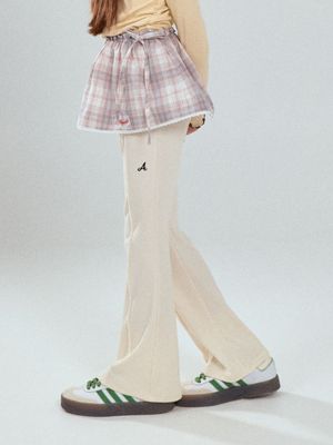 A BOOTCUT BANDING PANTS IVORY