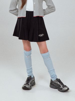 TENNIS PLEATED SKIRT PANTS BLACK