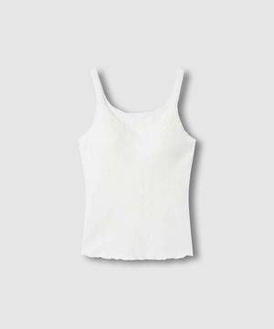 여 코튼 레이온 스트레치 브라캐미솔_아이보리