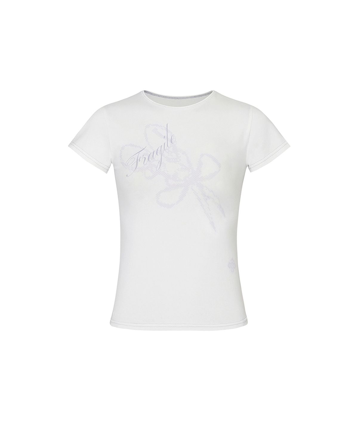 페인오어플레져(PAINORPLEASURE) FRAGILE GRAPHIC TEE white