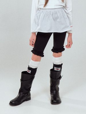 LINE EDGE LEG WARMERS BLACK