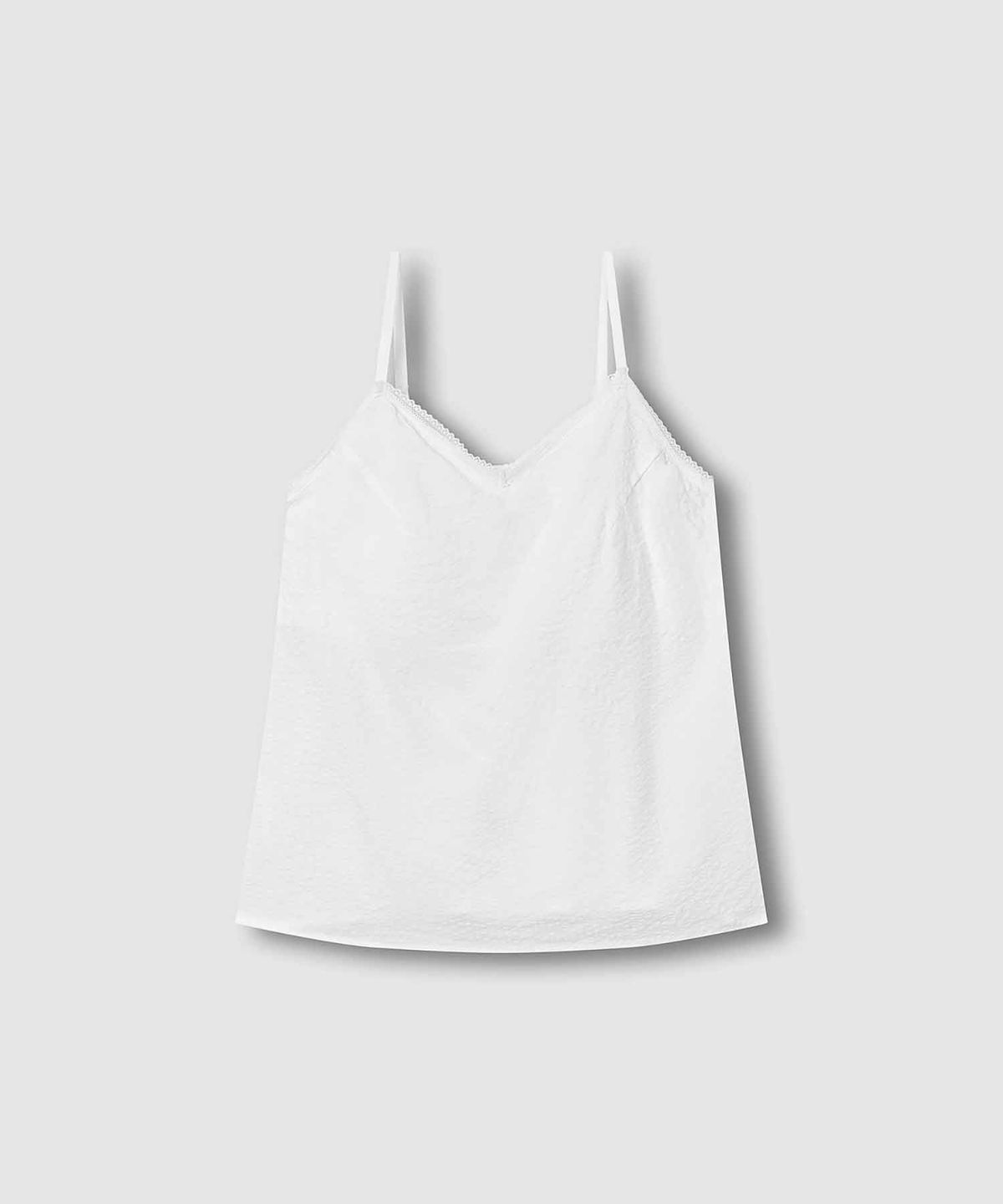자주(JAJU) 여 코튼 레이온 슬립 상의_화이트