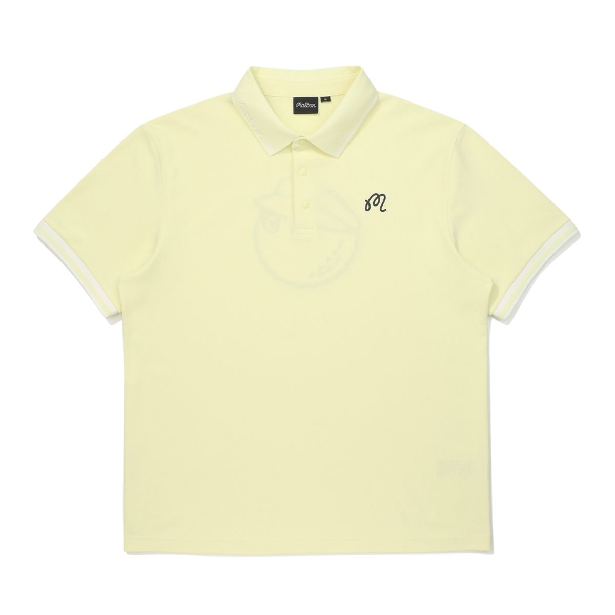 말본 골프(MALBON GOLF) 등판 버킷 립에리 폴로 티셔츠 LEMON YELLOW (MAN)