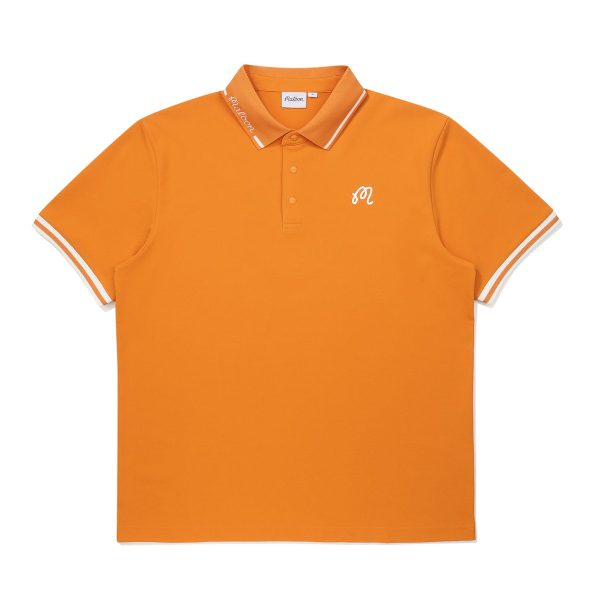 말본 골프(MALBON GOLF) 등판 버킷 립에리 폴로 티셔츠 ORANGE (MAN)