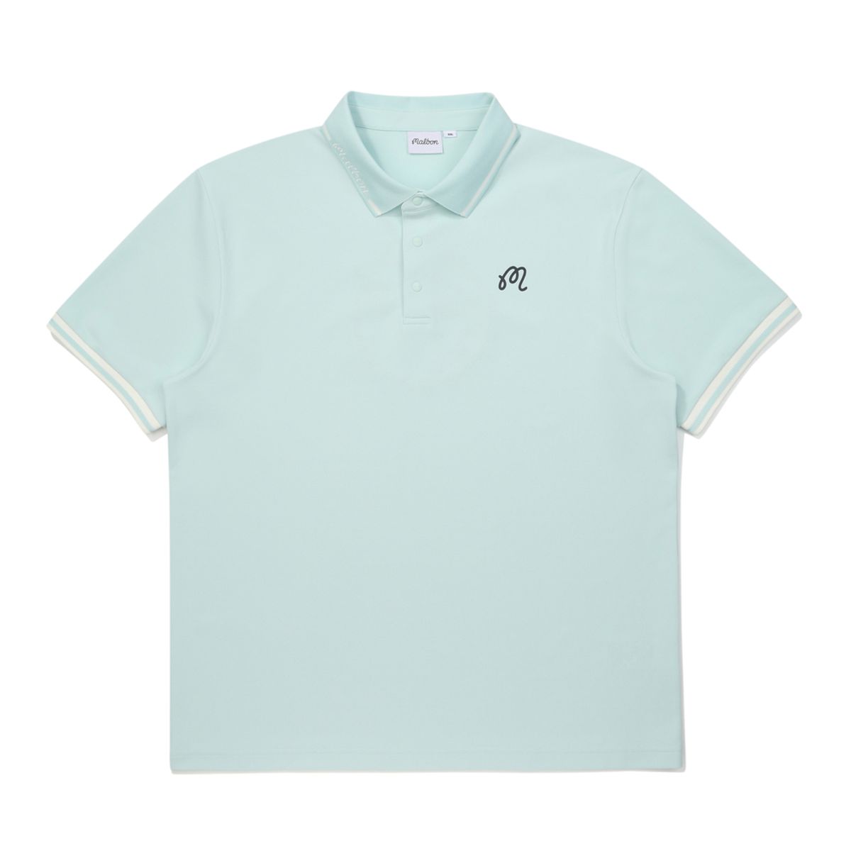말본 골프(MALBON GOLF) 등판 버킷 립에리 폴로 티셔츠 PASTEL BLUE (MAN)