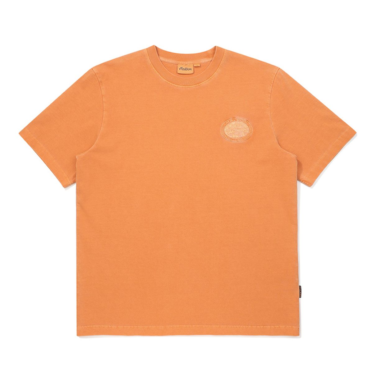 말본 골프(MALBON GOLF) 앤틸리스 피그먼트 라운드 티셔츠 ORANGE