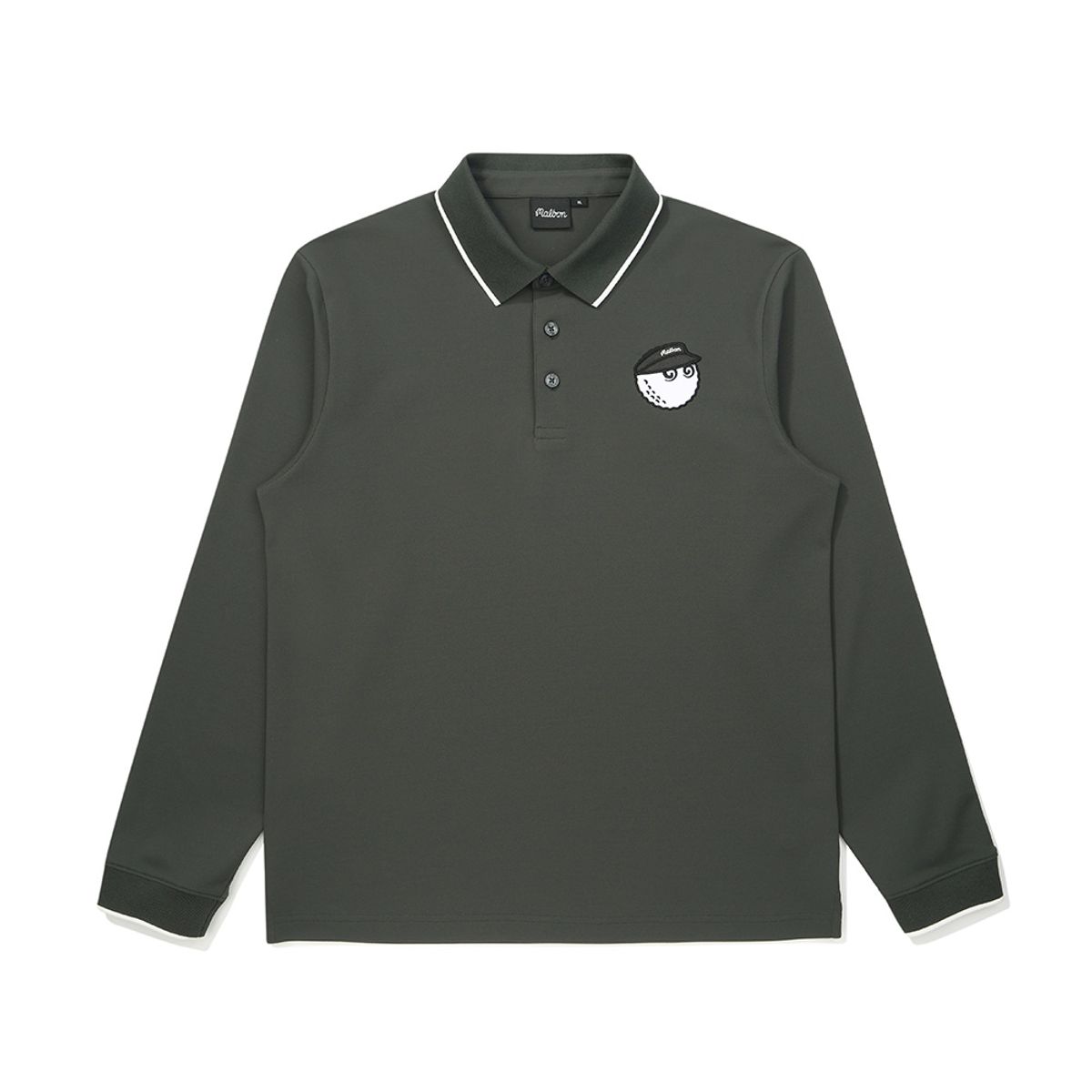 말본 골프(MALBON GOLF) 베이직 PQ 폴로 티셔츠 CHARCOAL (MAN)