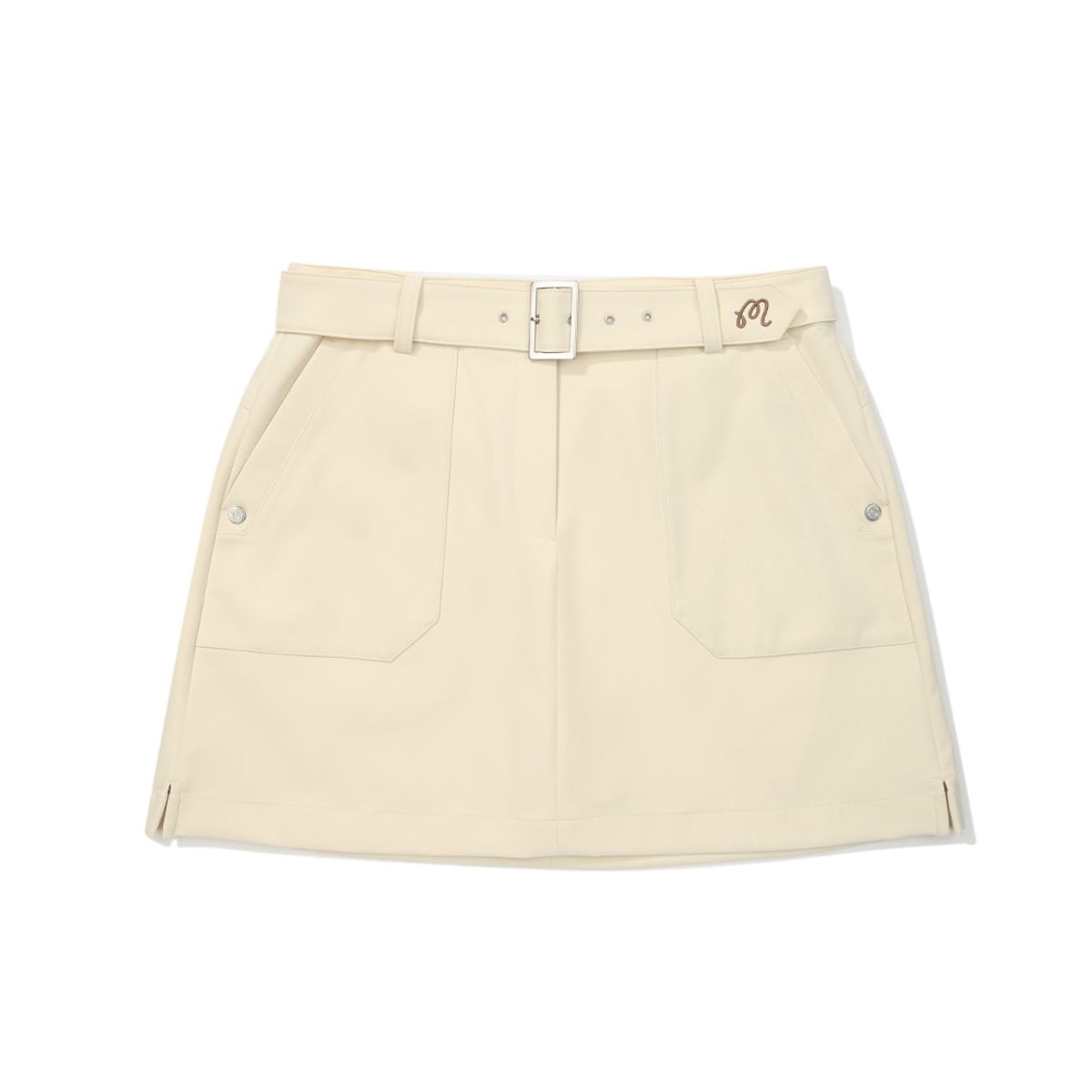 말본 골프(MALBON GOLF) H라인 옵션벨트 카고 스커트 BUTTER YELLOW (WOMAN)