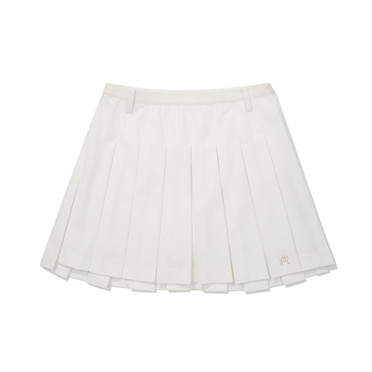말본 골프(MALBON GOLF) 이중 플리츠 스커트 WHITE (WOMAN)