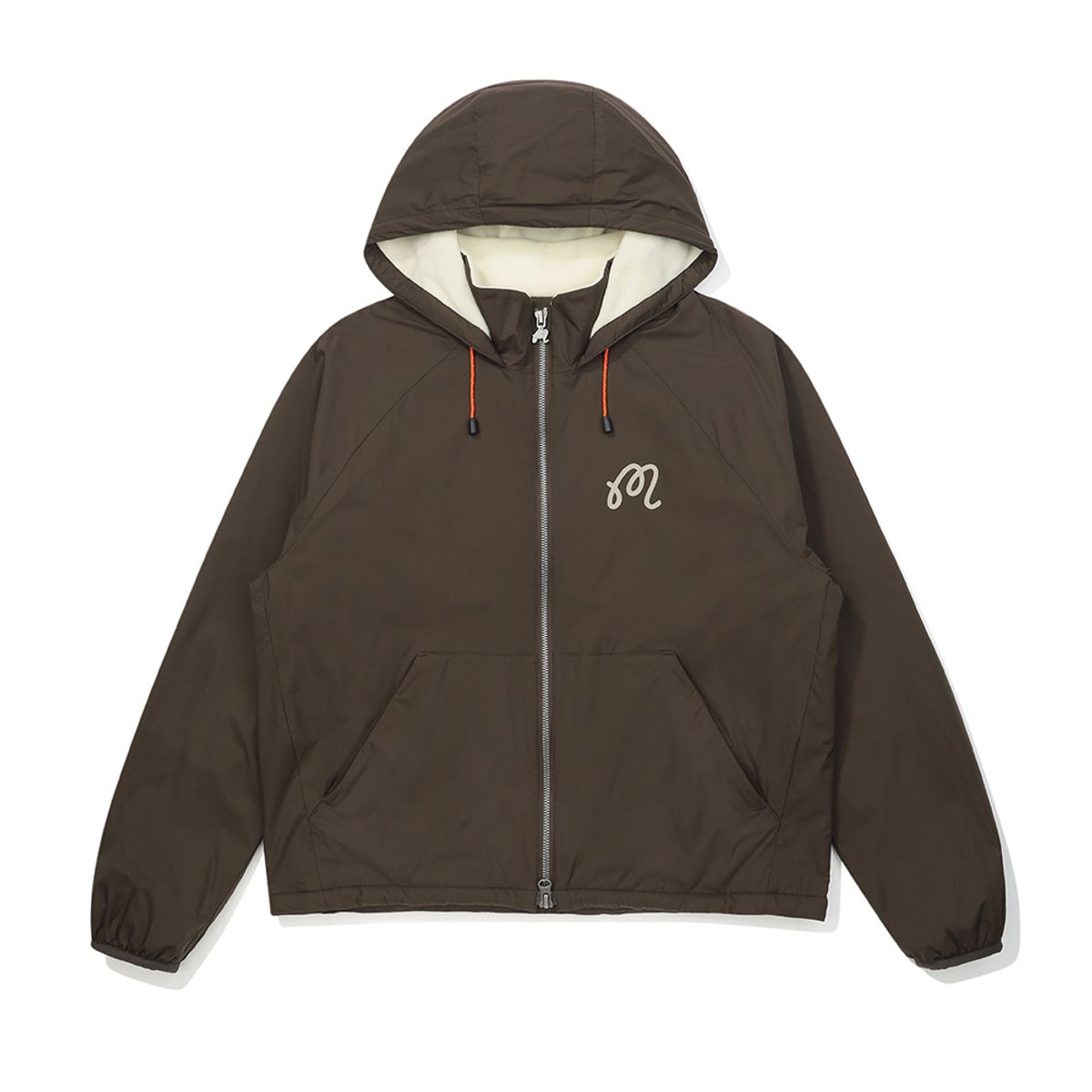 말본 골프(MALBON GOLF) 경량 플리스라이닝 후디 자켓 BROWN (WOMAN)