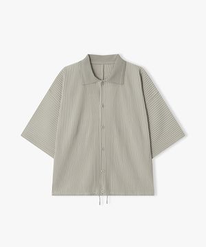 [26SS] LMM32752 베이지 플리츠 하프 셔켓