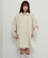 ROUND COLLAR HALF TRENCH COAT_BEIGE