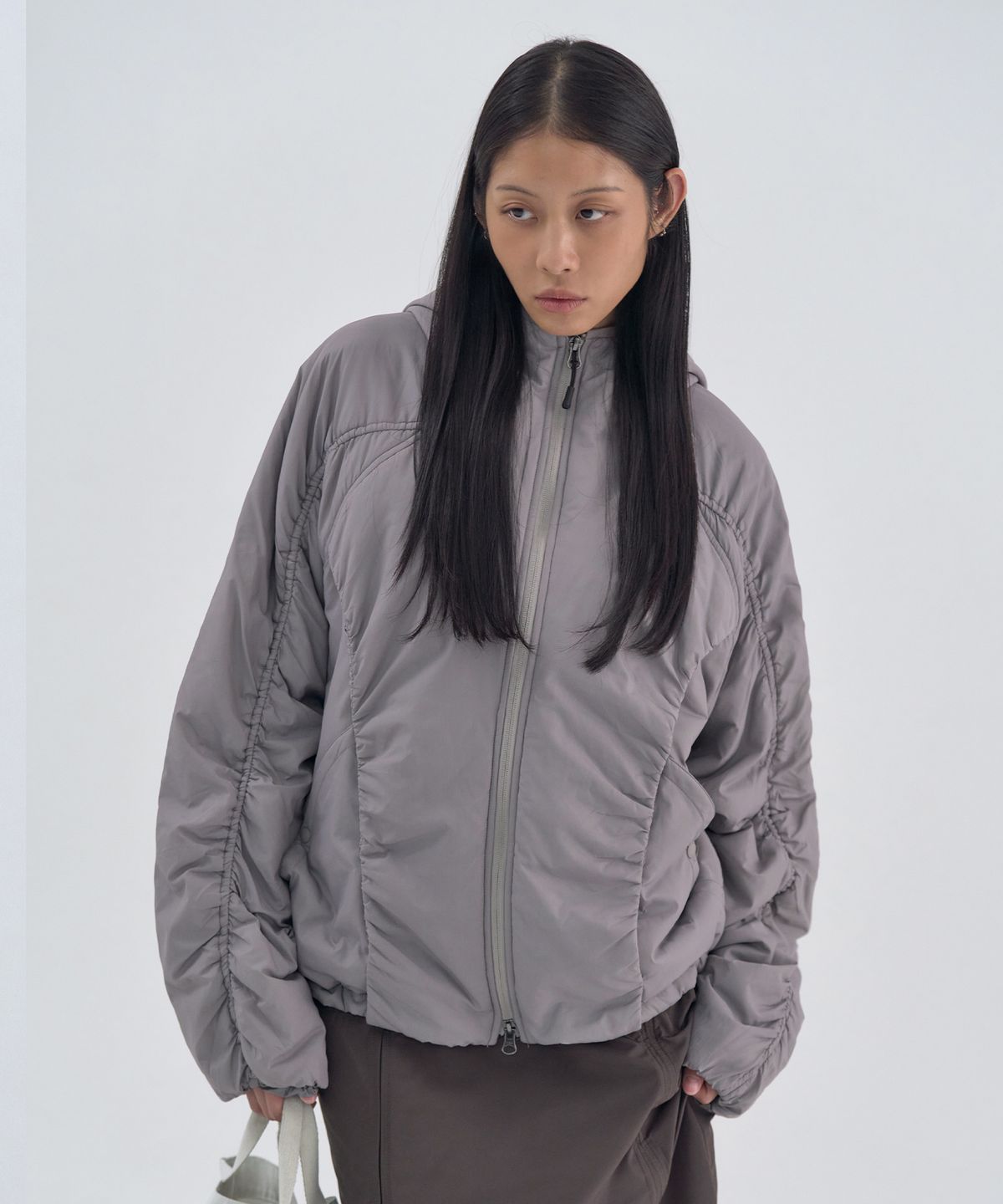 웰빙익스프레스(WELLBEING EXPRESS) Light Nylon Jacket Taupe