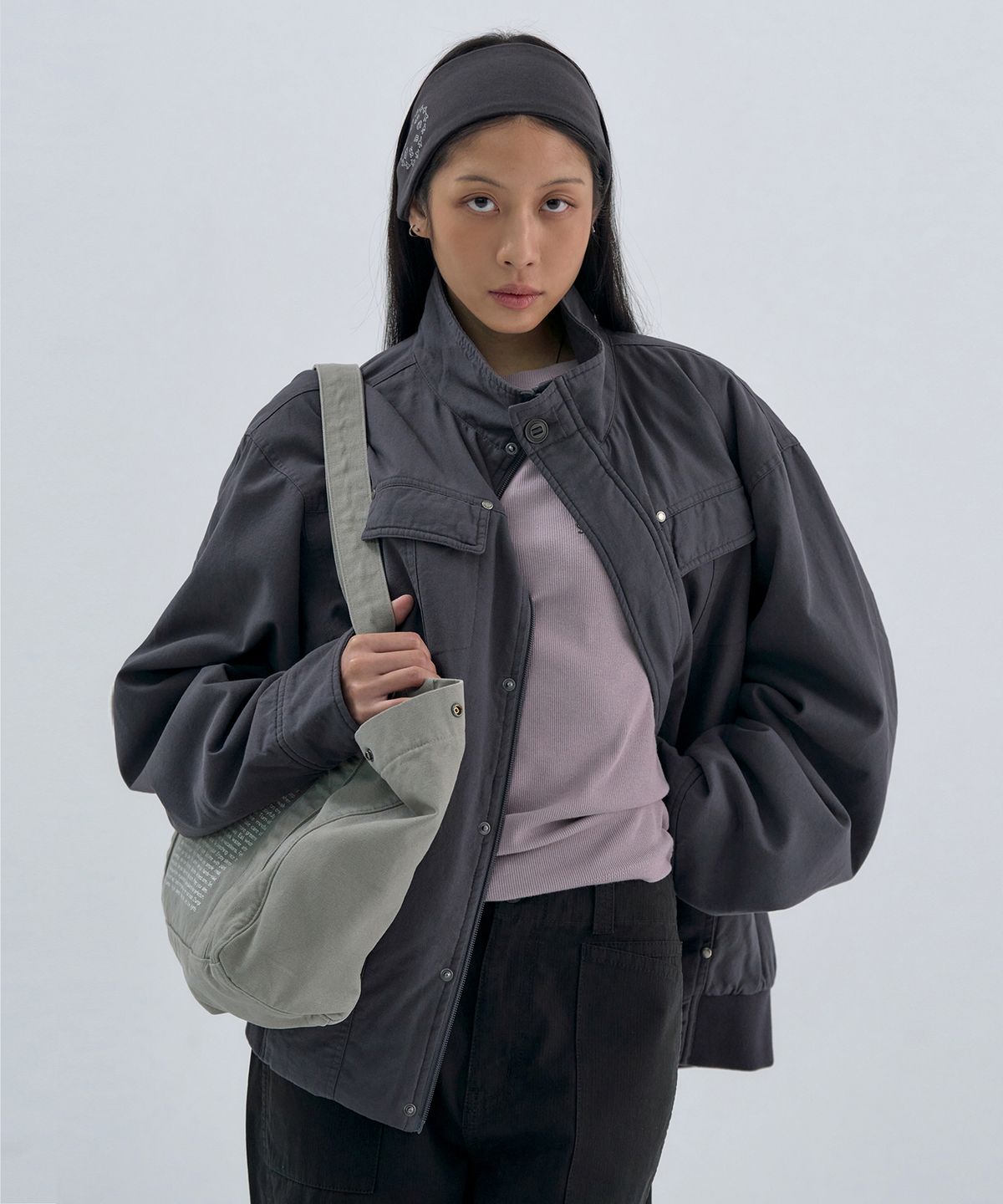 웰빙익스프레스(WELLBEING EXPRESS) Washed Everyday Jacket Charcoal
