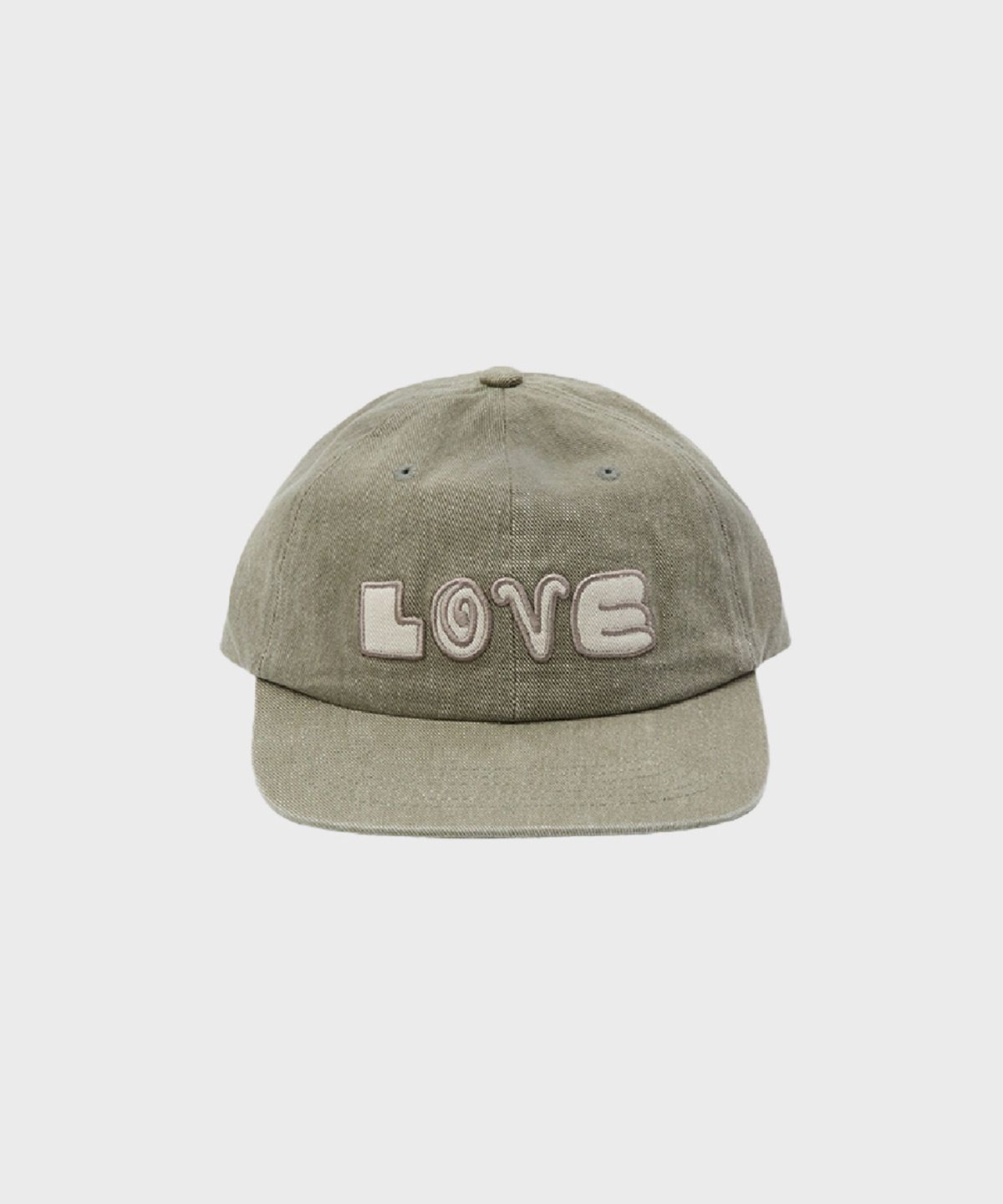 오울(OOOWL) CAP APPLIQUE LOVE KHAKI
