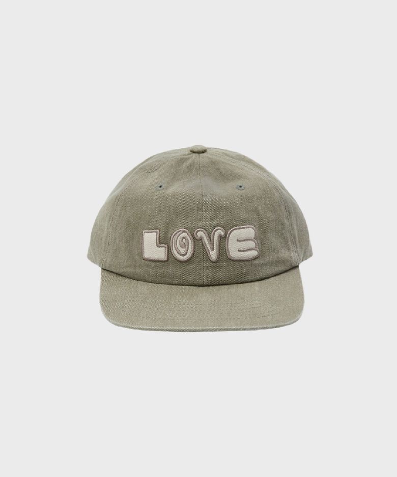 CAP APPLIQUE LOVE KHAKI