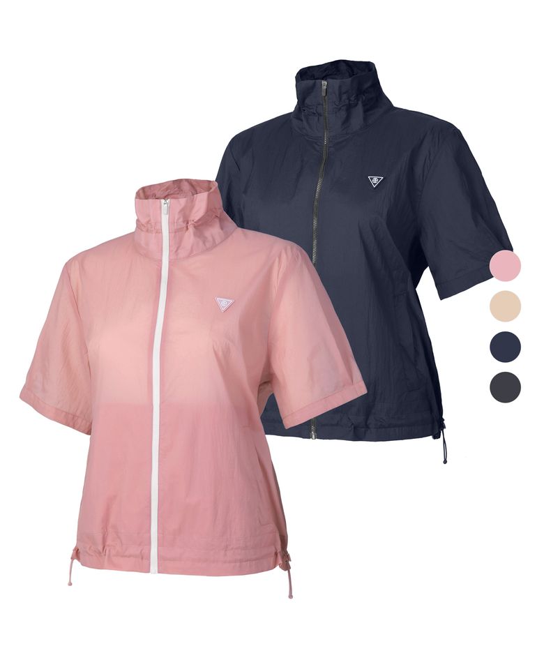 여성 윈디블룸 초경량 시어 반팔 바람막이 자켓 4 Colors