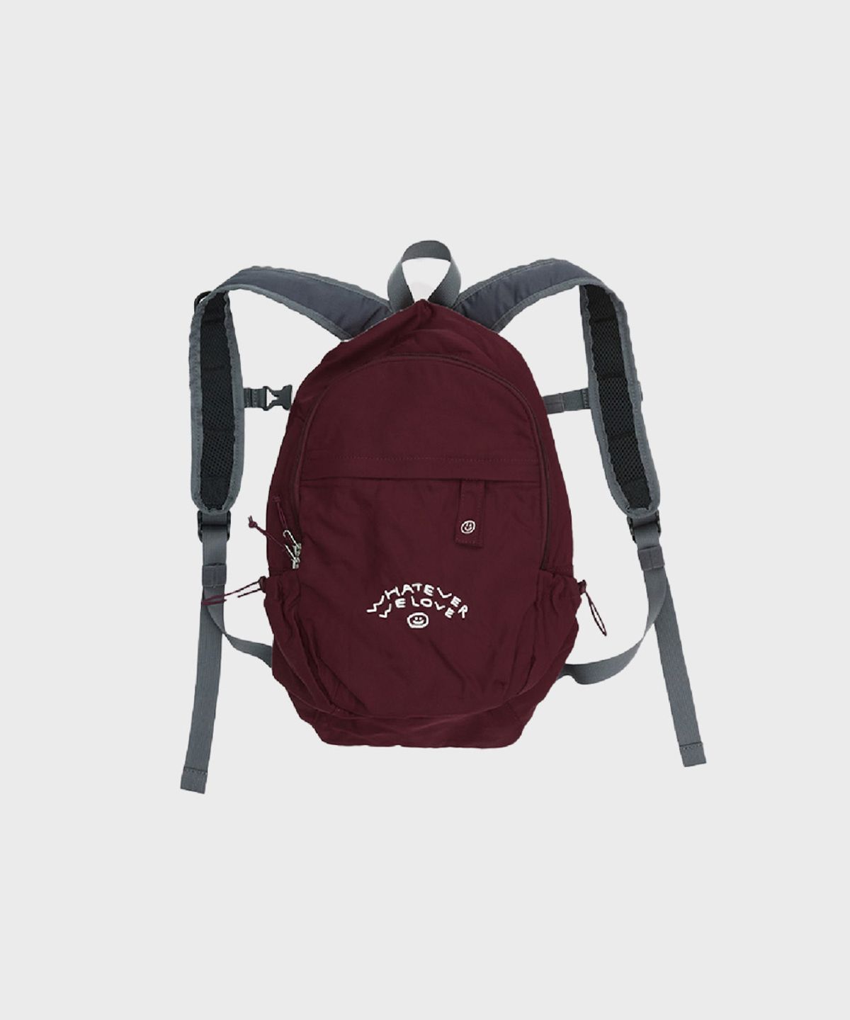 오울(OOOWL) NYLON BACKPACK WE LOVE BURGUNDY