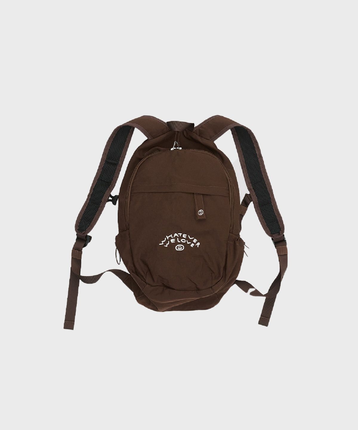 오울(OOOWL) NYLON BACKPACK WE LOVE BROWN