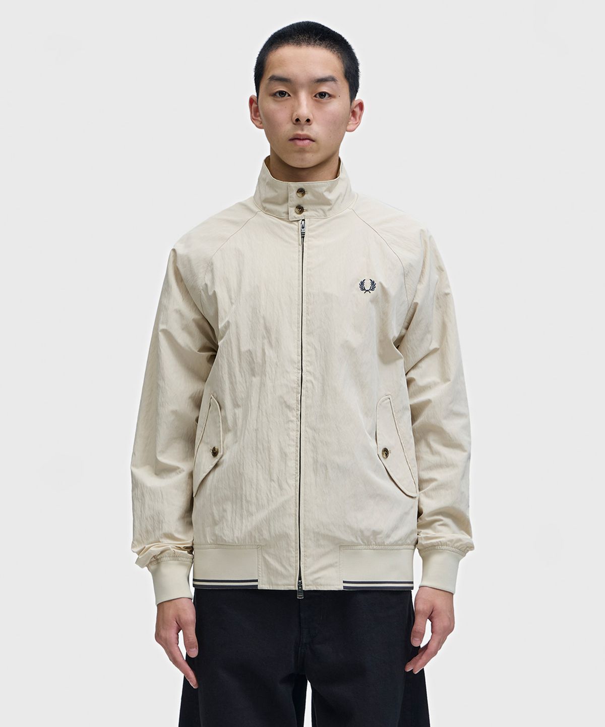 프레드페리(FRED PERRY) [Sport] 크링클 해링턴 재킷 - 오트밀 AFPM261J321-691