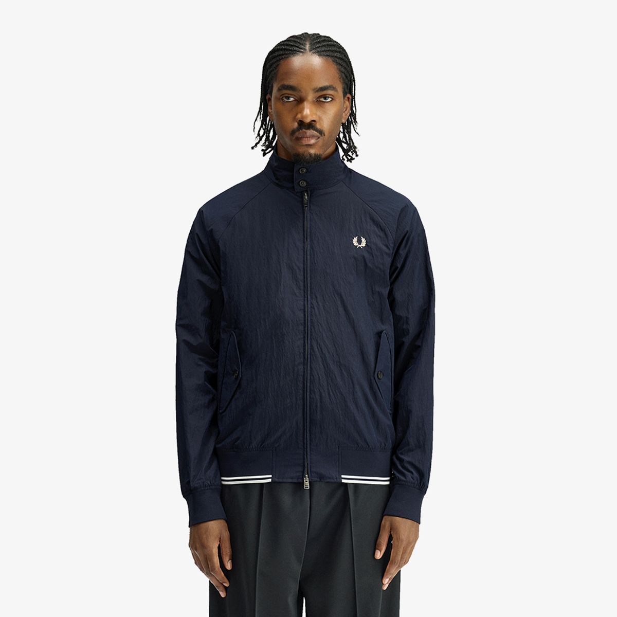 프레드페리(FRED PERRY) [Sport] 크링클 해링턴 재킷 - 네이비 AFPM261J321-608