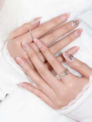 리유저블 글램 네일팁 플러피(오발)