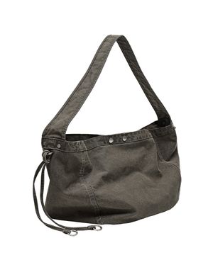 VTG 워시드 호보 백 올리브 카키