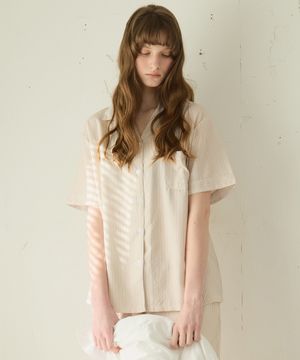 (uni) 그레이그 반팔 카라 잠옷 세트