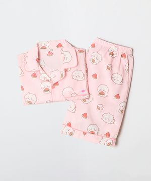 [먼작귀] 먼가 작고 귀여운 여름 반팔 파자마(PINK)_SPPPG25U05