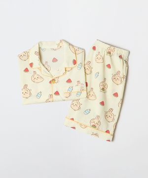 [먼작귀] 먼가 작고 귀여운 여름 반팔 파자마(YELLOW)_SPPPG25U05