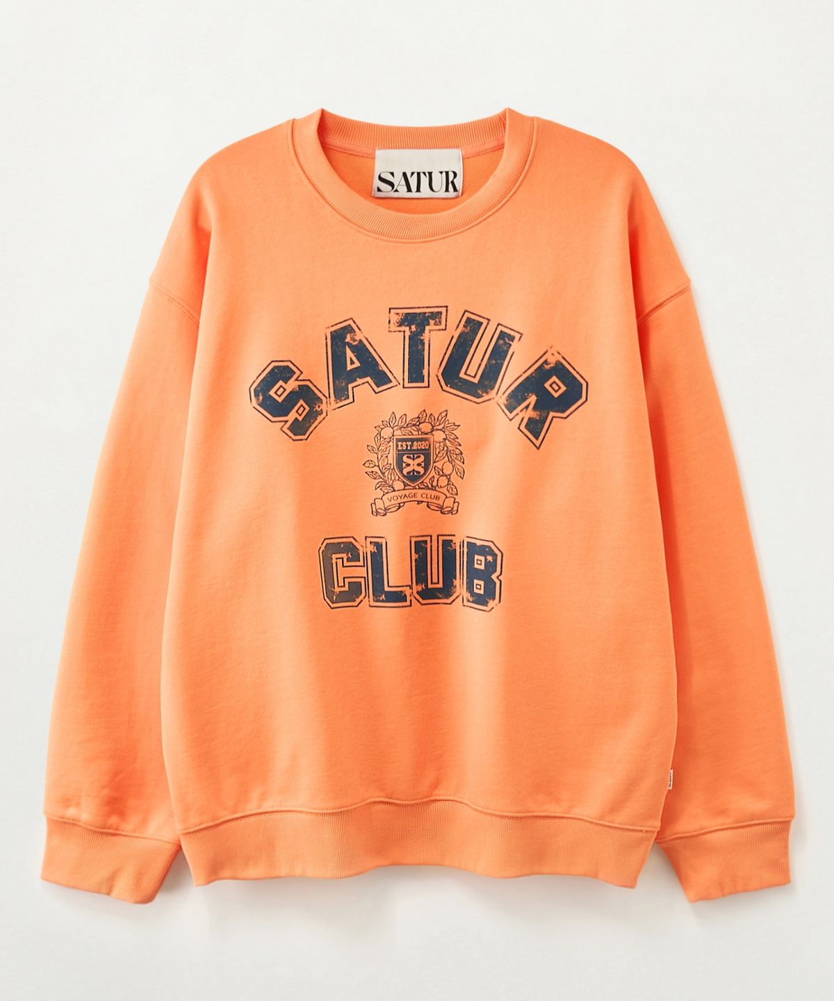 세터(SATUR) 크레스트 심볼 스웨트셔츠 오렌지