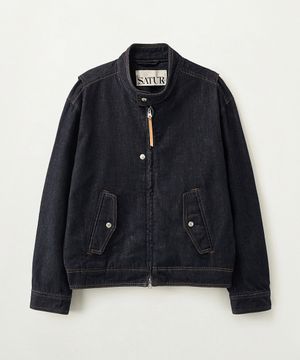 논페이드 데님 헤링턴 자켓 인디고