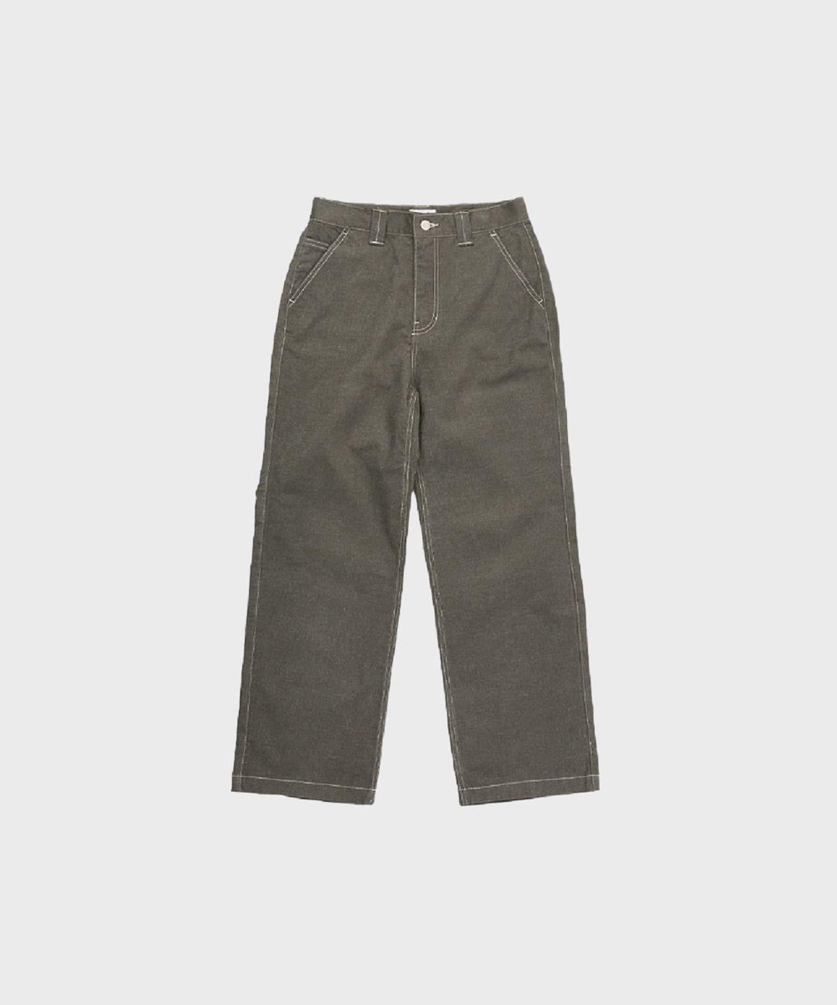 오울(OOOWL) STITCH TWILL PANTS LOVE KHAKI