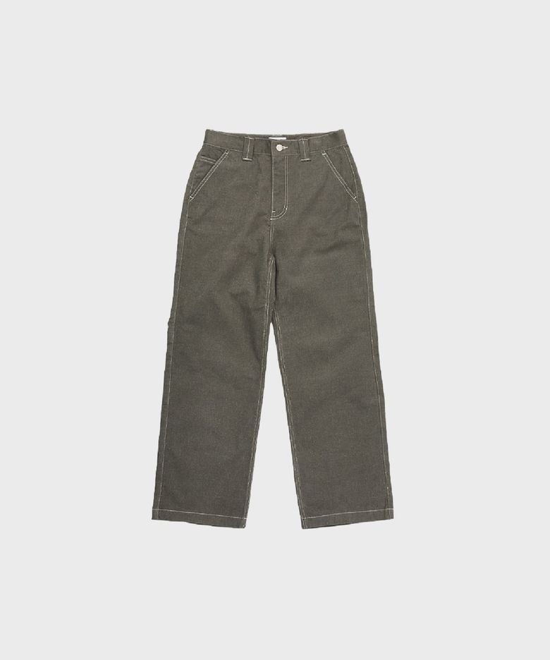 STITCH TWILL PANTS LOVE KHAKI