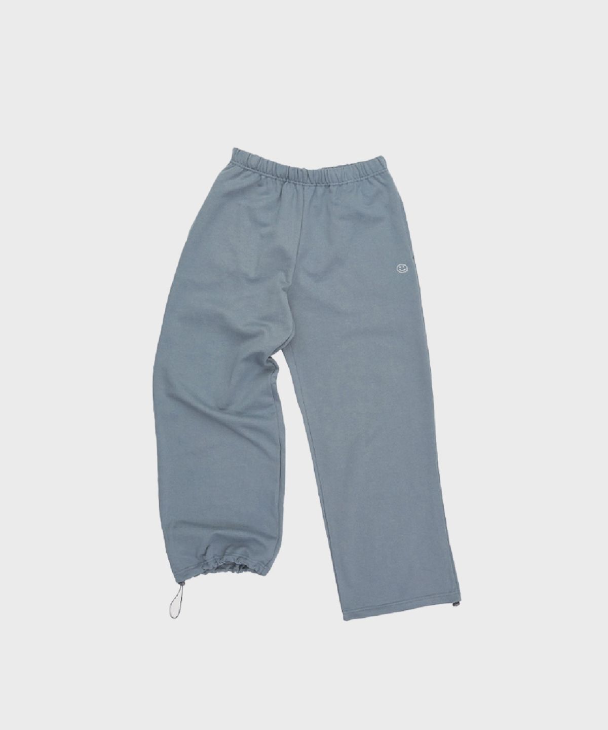 오울(OOOWL) STRING SWEAT PANTS LOVE FLOWER BLUE