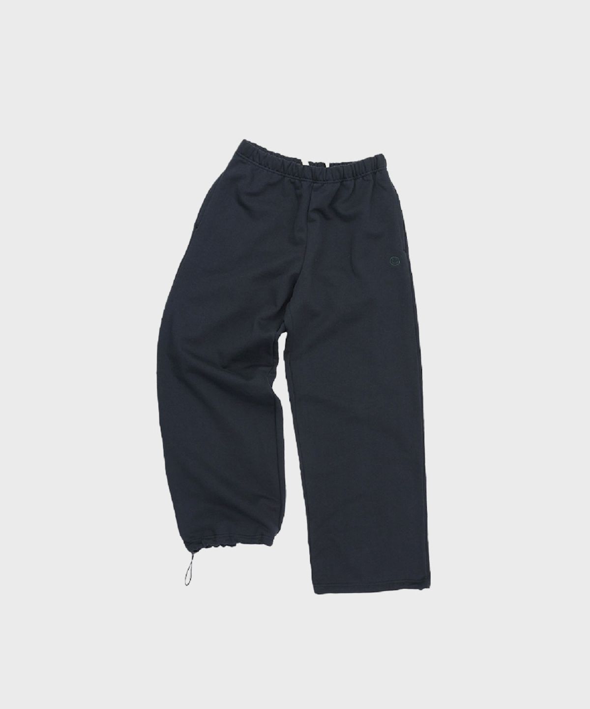 오울(OOOWL) STRING SWEAT PANTS LOVE FLOWER NAVY